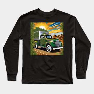 Stoner Vintage Pickup Truck Vibes 10 Long Sleeve T-Shirt